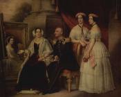 约瑟夫 卡尔 斯蒂勒 : Family Portrait of the Herzogs, Joseph von Sachsen-Altenburg